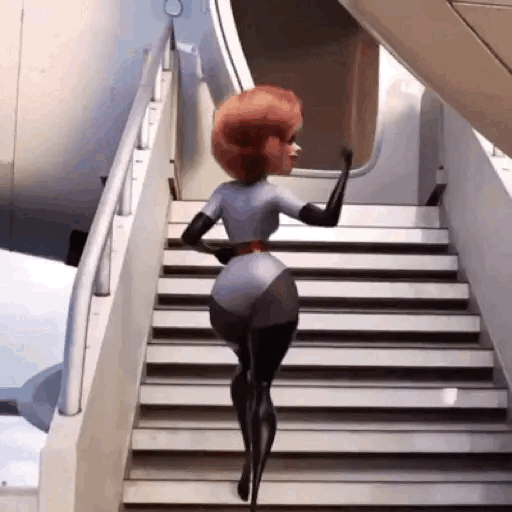 Elastigirl Boarding The Jet GIF