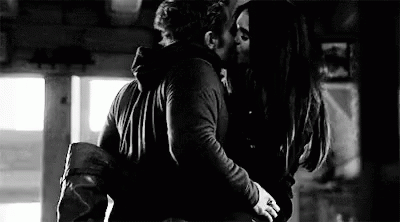 Elena And Stefan Rough Kiss GIF GIFDB