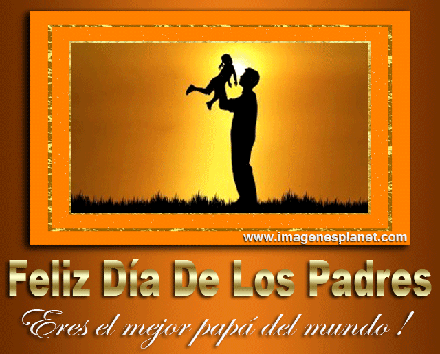 Feliz Dia Del Padre Silhouette GIF