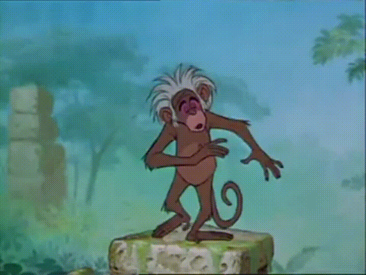 Funny Cartoon Monkey Dance GIF 