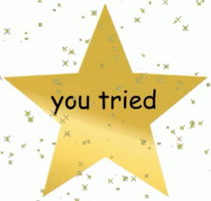 Gold Star You Tried Glitter GIF | GIFDB.com