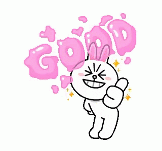 Good Thumbs Up Cony Rabbit GIF | GIFDB.com