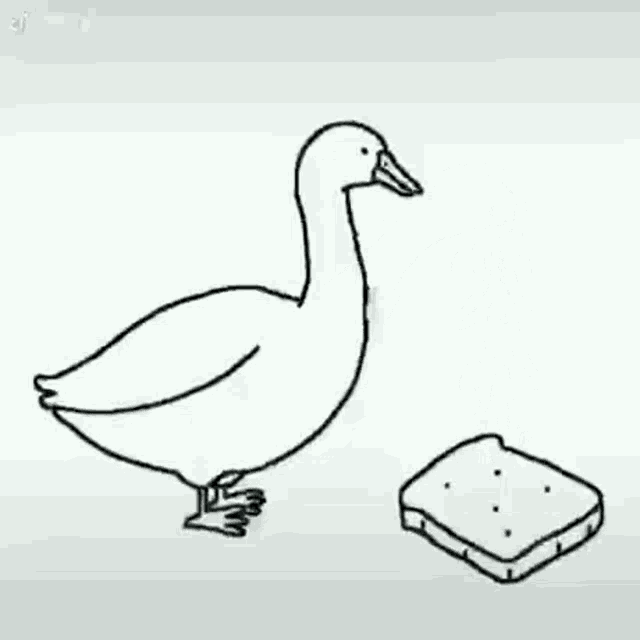 Goose Beak Contraption Sandwich Feeding GIF