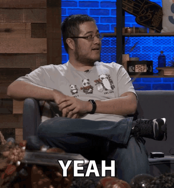 Guy With Glasses Yeah Right GIF