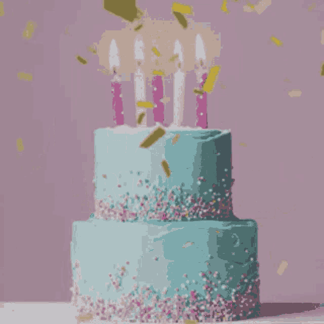 Happy Birthday Cake Aesthetic GIF 