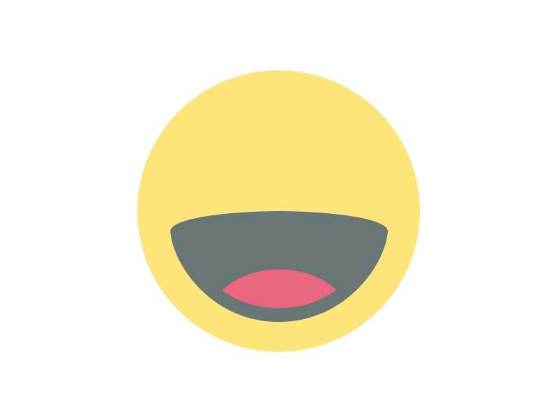 Happy Face Bounce Emoji GIF