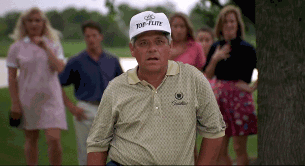 Happy Gilmore Lee Trevino Head Shake GIF | GIFDB.com