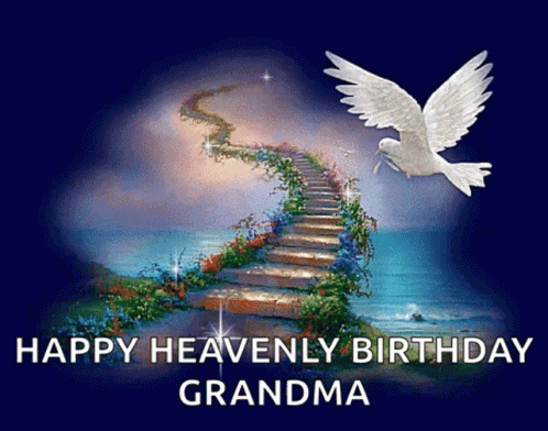 Heavenly Happy Birthday Grandma GIF | GIFDB.com