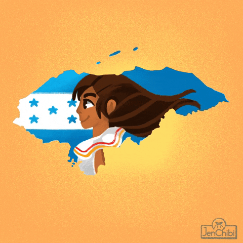 Honduras Animated Girl GIF | GIFDB.com