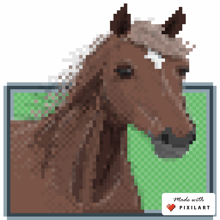 Horse Pixel Art GIF