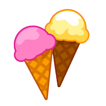 Ice Cream Cones Toast Sticker GIF 