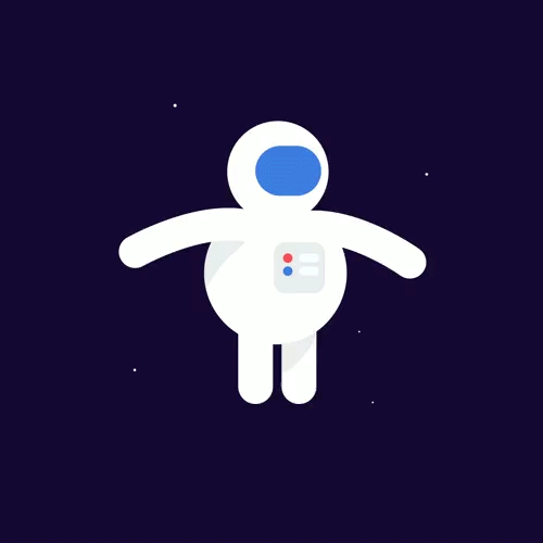 Illustration Astronaut Loading GIF 