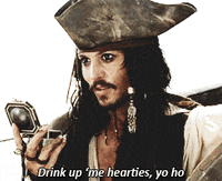 Jack Sparrow Pirate Of The Caribbean Yo Ho GIF | GIFDB.com