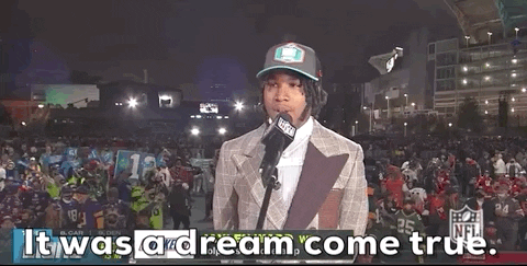 Jaylen Waddle Dream Come True GIF | GIFDB.com