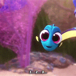 Just Keep Swimming Baby Dory Count Down GIF | GIFDB.com