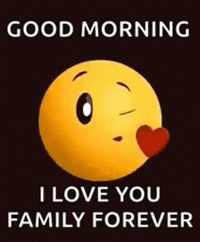 Kiss Emoji Good Morning Family GIF | GIFDB.com