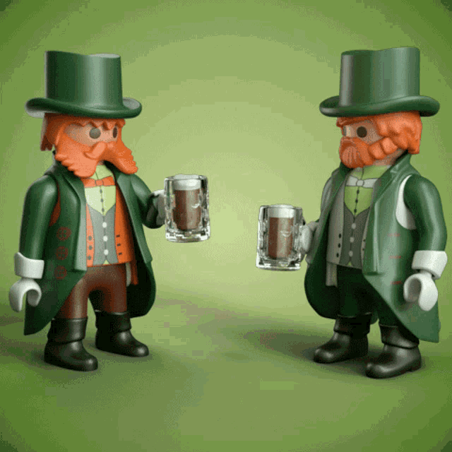 Leprechaun Lego Cheers GIF