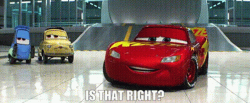 Lightning Mcqueen Cars Is That Right GIF | GIFDB.com