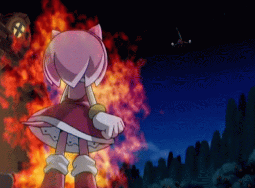Mad Amy Rose In Fire GIF | GIFDB.com