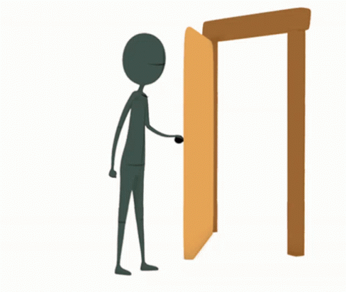 Mad Stick Figure Slamming Door GIF | GIFDB.com