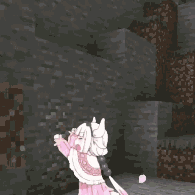 Minecraft Stuck Kanna GIF
