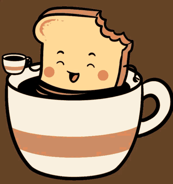 Morning Coffee Bathtub Coffee Toast Sip GIF