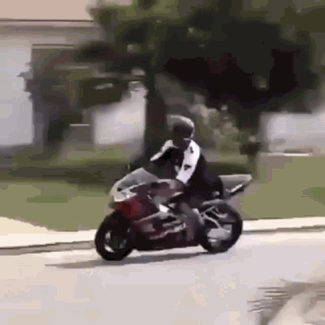 Motorcycle Parking Forgetting Side Stand GIF 