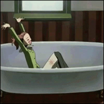 Nana Anime Happy Nana Komatsu Inside Bath Tub GIF | GIFDB.com