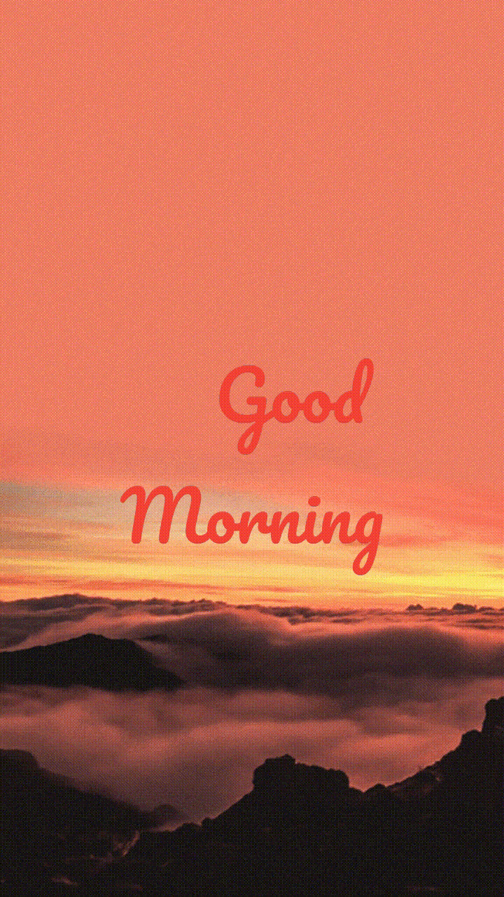 Nature Good Morning Orange Skies GIF | GIFDB.com