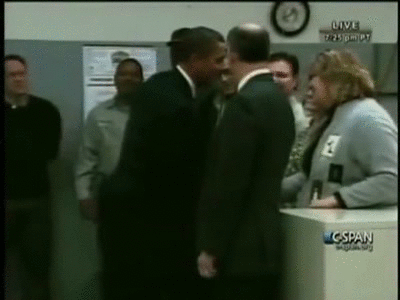 Obama Funny Handshake Meme GIF 