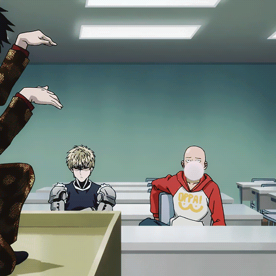 One Punch Man Funny Saitama GIF