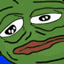 Pepe Frog Meme Exhausted Tired Twitching Eyes GIF | GIFDB.com