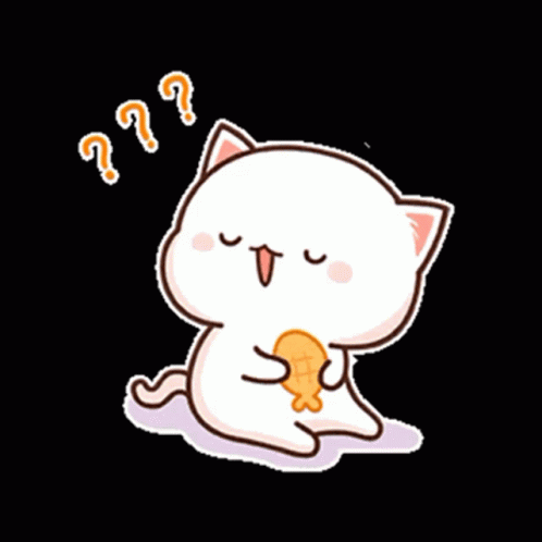 Questions Peach Cat Eating Fish GIF | GIFDB.com