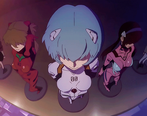 Rei Ayanami With Red Eyes GIF | GIFDB.com