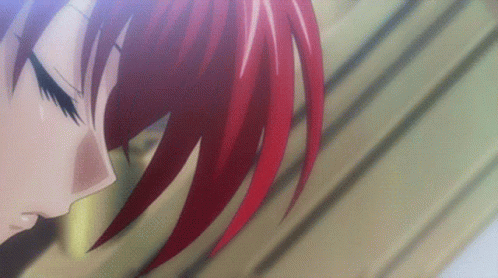 Rias Gremory Sleepy Seductive Look Walking GIF | GIFDB.com