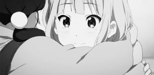 Sad Hug Emotional Anime GIF 