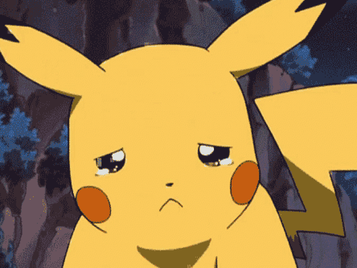 Sad Pikachu Tears GIF 