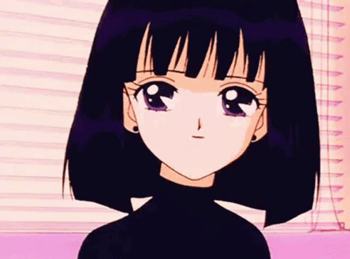 Sailor Saturn Hotaru Tomoe Delighted Happy Wholesome Nodding GIF ...