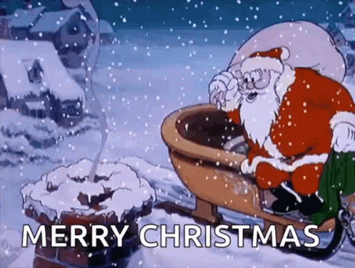 Santa Merry Christmas Animation GIF | GIFDB.com