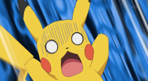 Scared Surprised Pikachu GIF