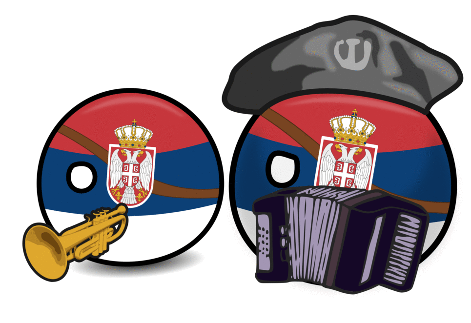 Serbia Music Countryballs GIF