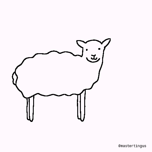 Sheep Weird Animation GIF 