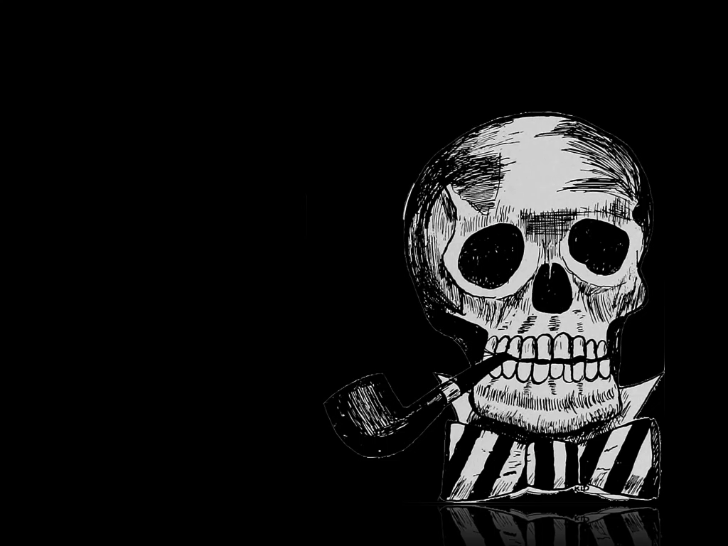 Skull With Burning Background GIF 