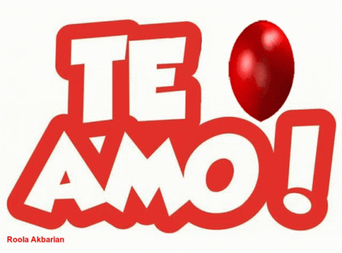 Te Amo Love Animated Greeting Card GIF 
