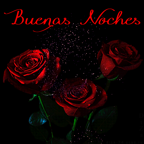 Three Roses Buenas Noches Linda Noche GIF 