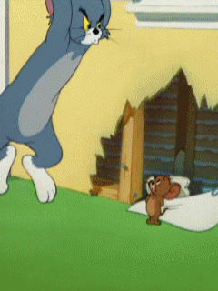 Tom And Jerry Book Slam Angry GIF | GIFDB.com