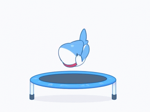 Vress Shark Trampoline Bounce GIF GIFDB.com