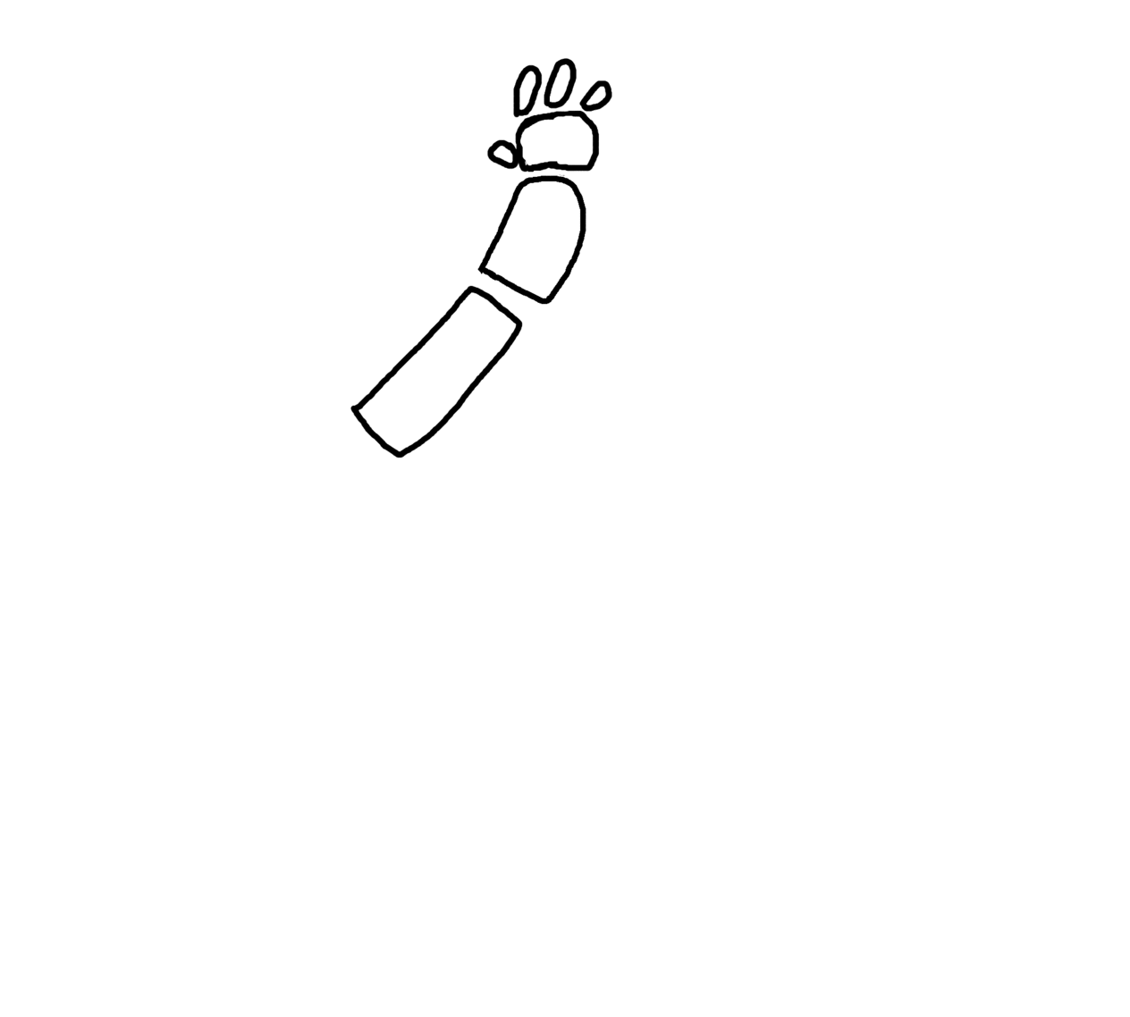 Waving Hand Robot Animation GIF