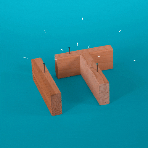 Wood Nail Hammering GIF