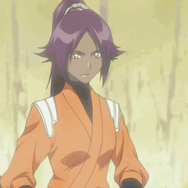 Yoruichi Bleach Anime Stripping Clothes Hot Spring Gif Gifdb Com